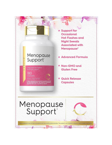 Suplemento Menopausia Carlyle 180 Cápsulas Herbal Sin OGM