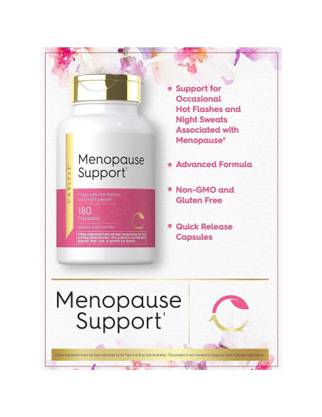 Suplemento Menopausia Carlyle 180 Cápsulas Herbal Sin OGM