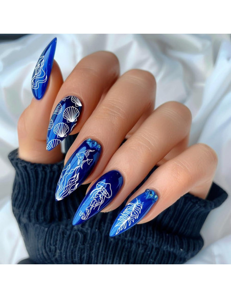 Estampador de Uñas PH PandaHall 3 Piezas Acero Inoxidable