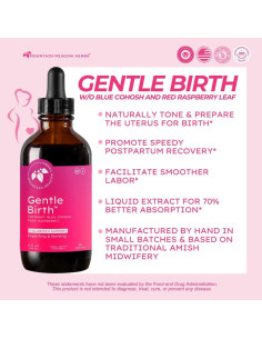 Extracto Herbal Suave para el Parto Mountain Meadow 118 ml 2