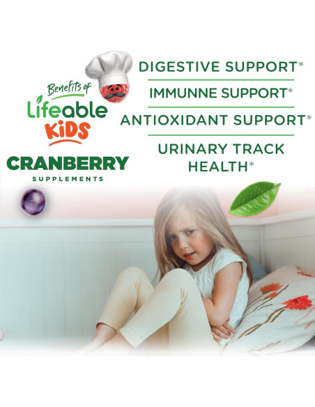 Gomitas de Arándano Lifeable 60 Unidades | Suplemento Vegano