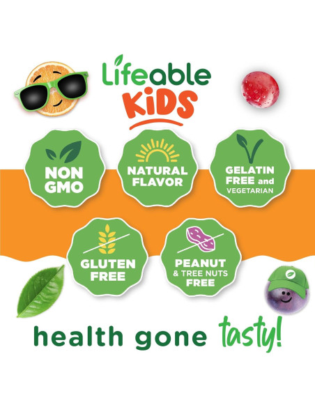 Gomitas de Arándano Lifeable 60 Unidades | Suplemento Vegano