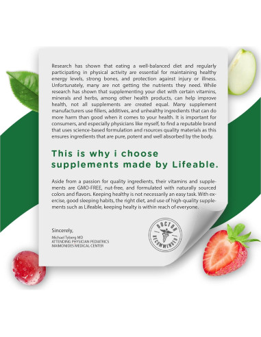 Gomitas de Arándano Lifeable 60 Unidades | Suplemento Vegano