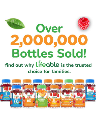 Gomitas de Arándano Lifeable 60 Unidades | Suplemento Vegano