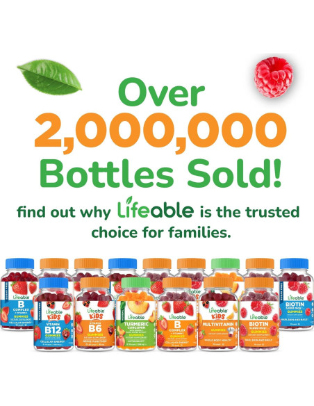 Gomitas de Arándano Lifeable 60 Unidades | Suplemento Vegano