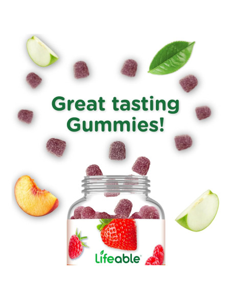 Gomitas de Arándano Lifeable 60 Unidades | Suplemento Vegano