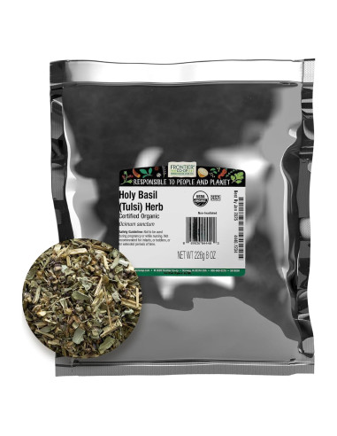 Hierba de Albahaca Sagrada Tulsi Orgánica Frontier 227g - Aromática