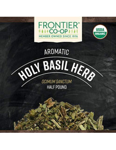 Hierba de Albahaca Sagrada Tulsi Orgánica Frontier 227g - Aromática 2