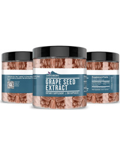 Extracto de Semilla de Uva Earthborn Elements 200 Cápsulas Puras 2