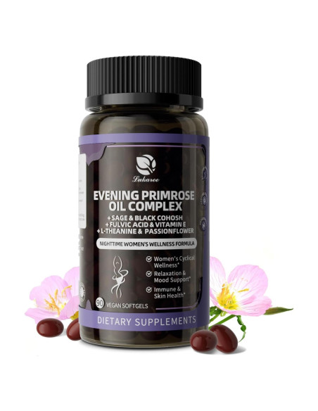 Aceite de Onagra Prensado en Frío Lukaree 90 Softgels 1000mg