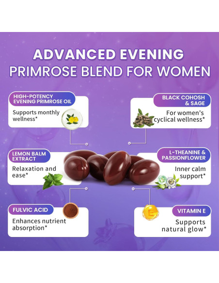 Aceite de Onagra Prensado en Frío Lukaree 90 Softgels 1000mg