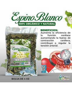 Té Herbal Espino Blanco 113g Natural de México 2