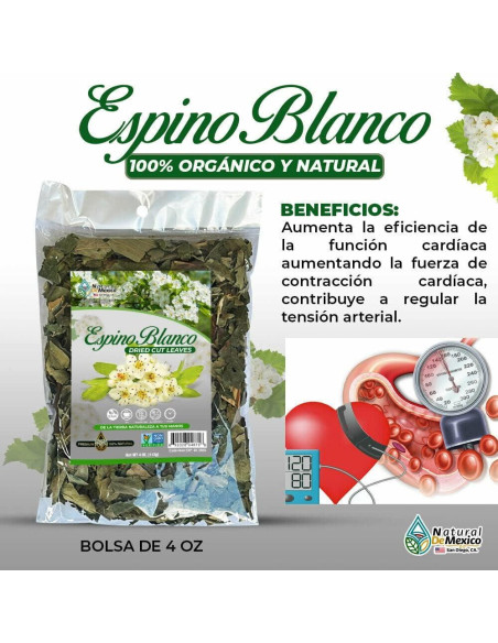 Té Herbal Espino Blanco 113g Natural de México