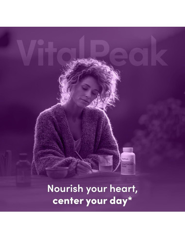 Suplemento de Baya de Espino Hawthorn Peak 900 mg - 60 Cápsulas Veganas