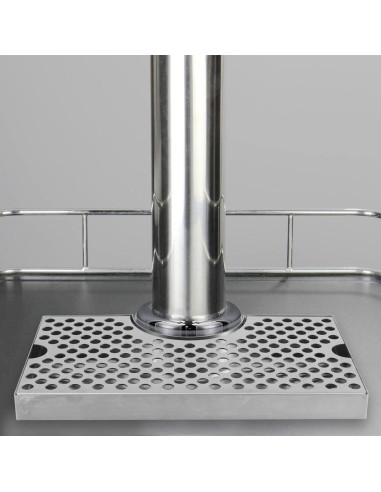 Bandeja de Goteo de Acero Inoxidable para Kegerator 34x25cm