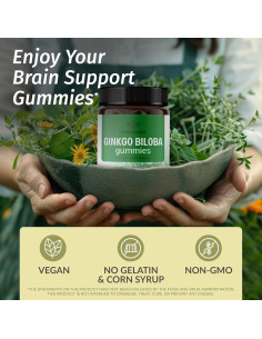 Gominolas Veganas Ginkgo Biloba Herbamama 90 Unidades 120mg 2