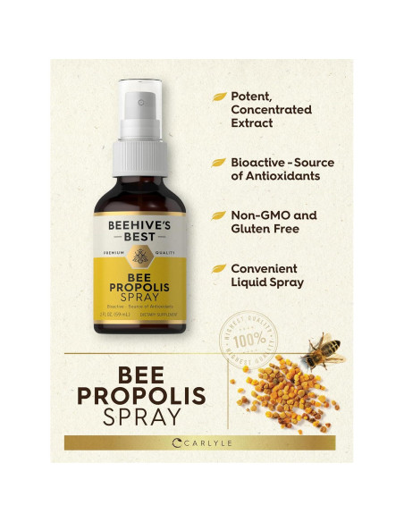 Spray de Propóleos de Abeja Carlyle 59 ml - Antioxidante Natural