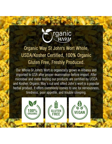 Té Herbal de Hierba de San Juan Orgánica 113g - Organic Way