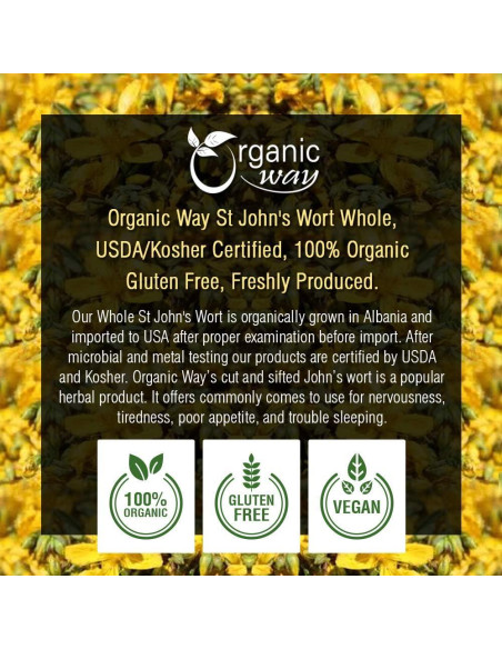 Té Herbal de Hierba de San Juan Orgánica 113g - Organic Way