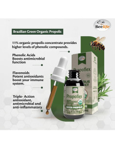 Extracto de Propóleos Verde Orgánico Beelife 30 ml - Antioxidante 2