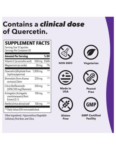 Breathe-X LifeSeasons - Suplemento Alivio Alergias 90 Cápsulas