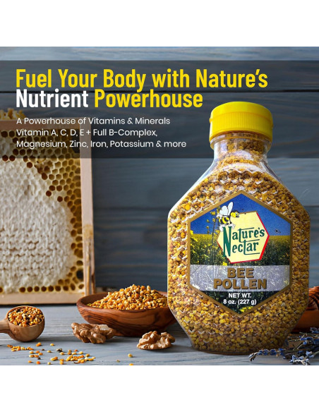 Polen de Abeja Natural Premium Bee Natural 226.8g - Superalimento