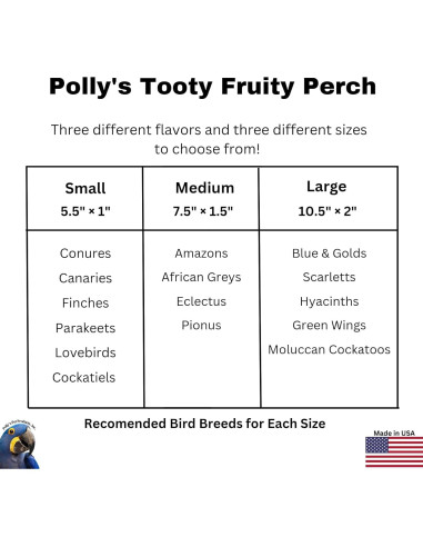 Perchero Comestible Polly's Tooty Fruity Mediano Uva