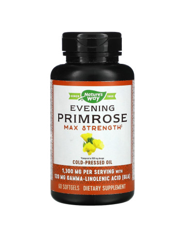 Aceite de Onagra Nature's Way 120 mg GLA 60 Gelatinas Blandas