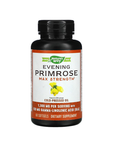 Aceite de Onagra Nature's Way 120 mg GLA 60 Gelatinas Blandas