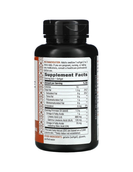 Aceite de Onagra Nature's Way 120 mg GLA 60 Gelatinas Blandas