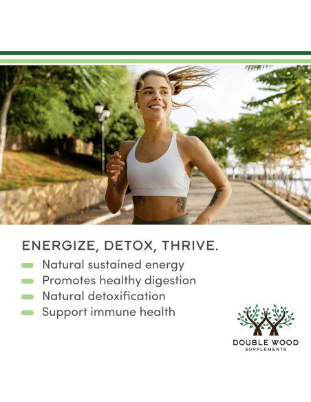 Gotas Líquidas de Clorofila Double Wood 60ml Sabor Menta