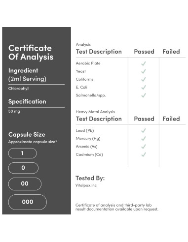 Gotas Líquidas de Clorofila Double Wood 60ml Sabor Menta