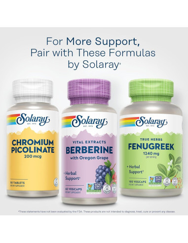 Solaray Berberina 250mg con Uva de Oregón - 60 VegCaps