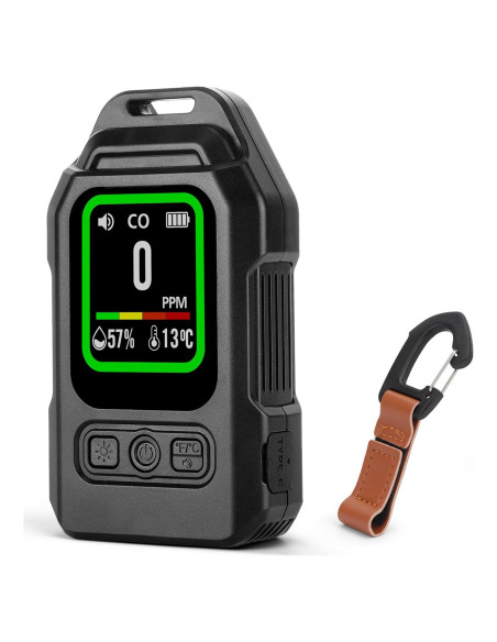 Detector de Monóxido de Carbono 3-en-1 Jleiiofe Portátil