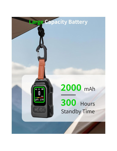 Detector de Monóxido de Carbono 3-en-1 Jleiiofe Portátil