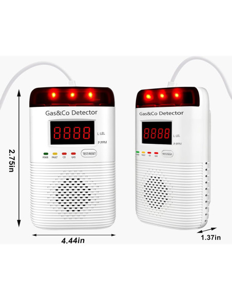 Detector de Gas y Monóxido de Carbono DOUSHIQIAN 2 en 1
