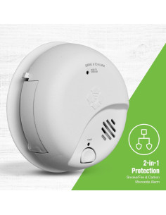 Alarma de Humo y Monóxido de Carbono First Alert SMICO100 - Paquete de 3 2