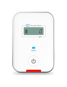 Detector de CO de viaje Forensics FD | Alarma 9ppm | Color blanco