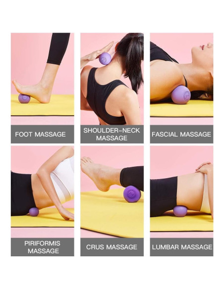 Pelota de Masaje Lacrosse FITZELAR 6.35 cm Alivio Dolor