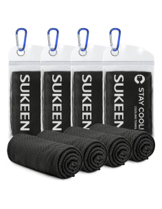 Toallas Enfriadoras Sukeen 4 Unidades Microfibra 101.6x30.5cm