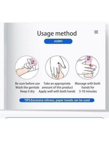 Crema de Aumento XXL ProStim JJLBRO - Fuerza y Grosor