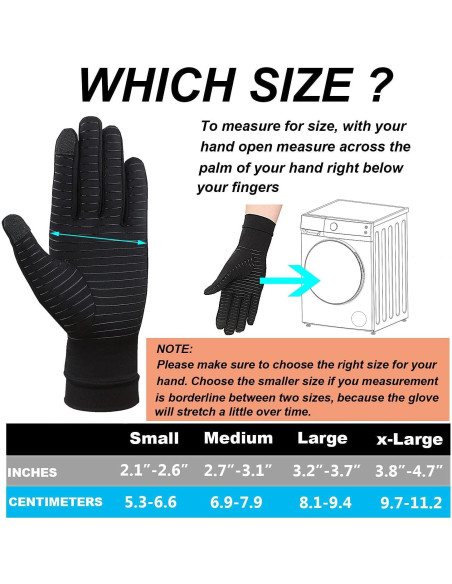 Guantes de Compresión Big Mango para Artritis - Paquete de 2