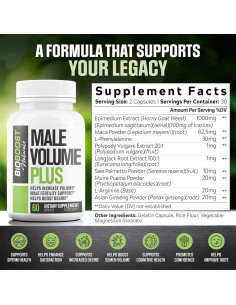 Aumento de Volumen de Semen Masculino Plus EPN - 60 Cápsulas 2