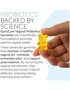 Gomitas Probioticas Vaginales GynoCare 60 Unidades pH Balance 2