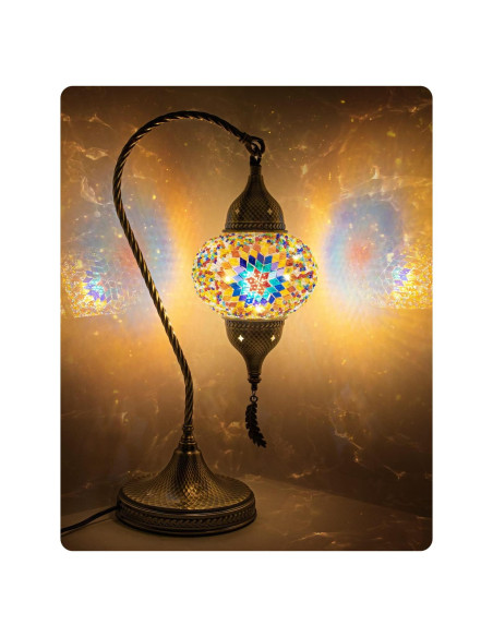 Lámpara de Mesa Yarra-Decor Turca de Mosaico 38cm LED