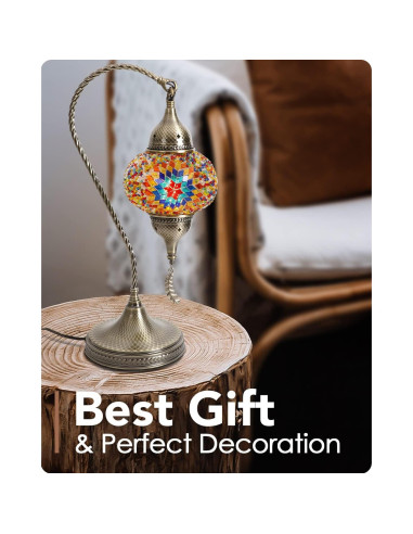 Lámpara de Mesa Yarra-Decor Turca de Mosaico 38cm LED