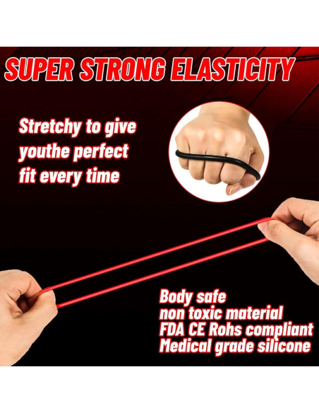 6 Pcs Anillos de Silicona Genérico para Hombres - Placer Mejorado