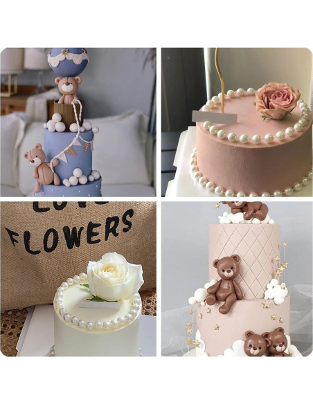 Molde de Silicona MIYAHOUSE Oso de Peluche Set de 4 Piezas