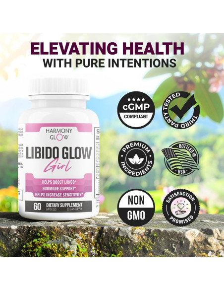 Aumentador de Libido para Mujeres Libido Glow Girl - 60 Cápsulas