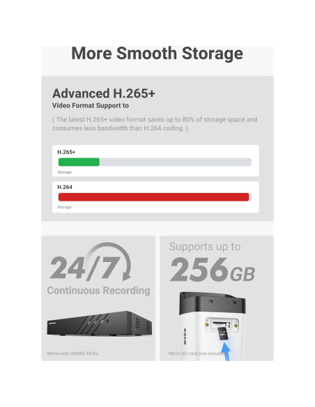 Cámara de Seguridad PoE ANNKE C500 3K con Audio y Visión Nocturna